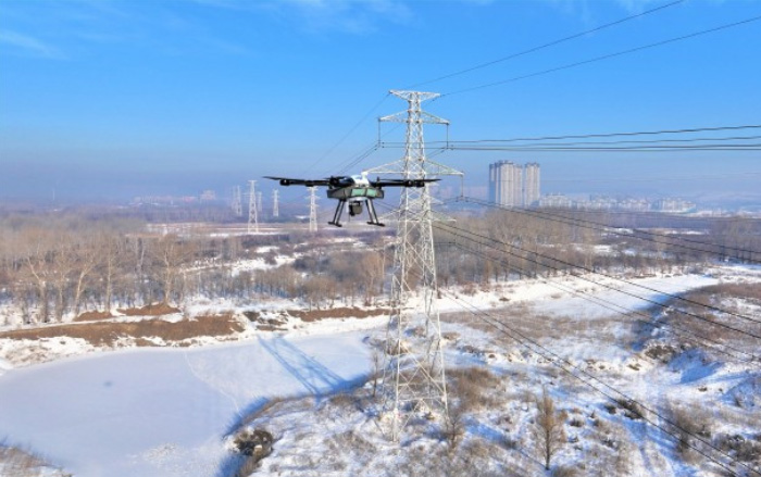 高寒地区首次应用氢动力无人机巡检输电线路